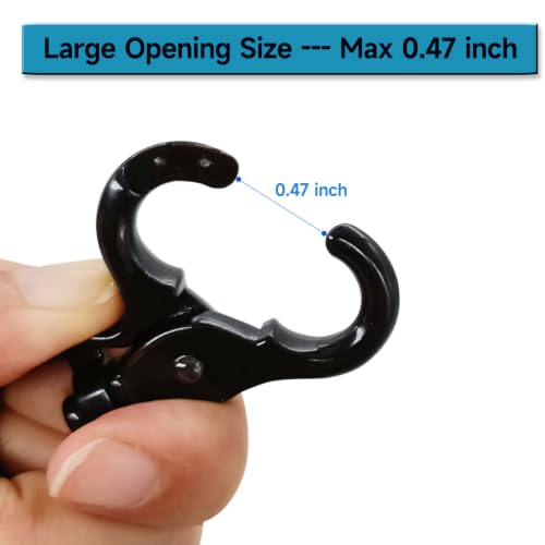 Autokcan 10PCS Trigger Snap Hooks 2.32'' Zinc Alloy Black Heavy Duty for Dog Leash & Bag Clips
