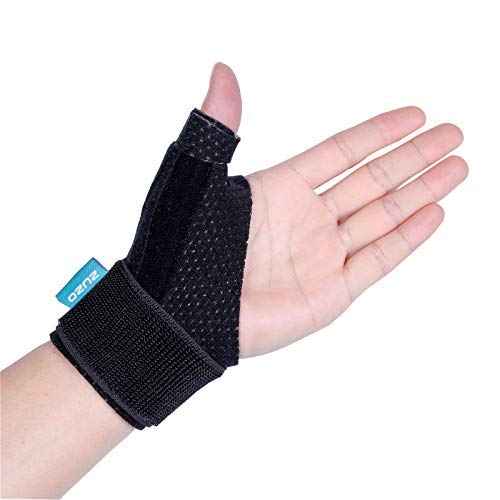Compression Reversible Thumb & Wrist Stabilizer Splint(Improved Version) for BlackBerry Thumb, Finger, Pain Relief, Arthritis, Tendonitis, Sprained, Carpal Tunnel, Stable, S-M