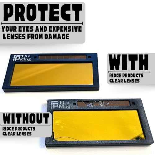 10 Pack of 2x4.25 Clear Welding Lenses, Replacement Clear Welding Lens 2x4 1/4, Welding Hood Clear Lenses, Top Protection For Welding Lens And Eyes, Lightweight, 0.04" Thick