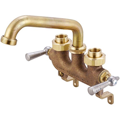 Central Brass 470 Two-Handle Wall-Mount Laundry Faucet Commercial Quality