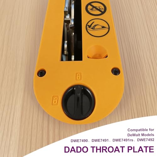Dado Throat Plate Compatible with DeWalt 10" Portable Table Saw DWE7490 DWE7491 DWE7491RS DWE7492 -Dewalt Table Saw Accessorie