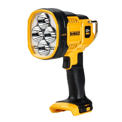 DeWALT 20V MAX LED Work Light - Handheld Spotlight with Pivoting Head, 1500 Lumens, Cordless, 508 Yards Visibility (Spotlight)