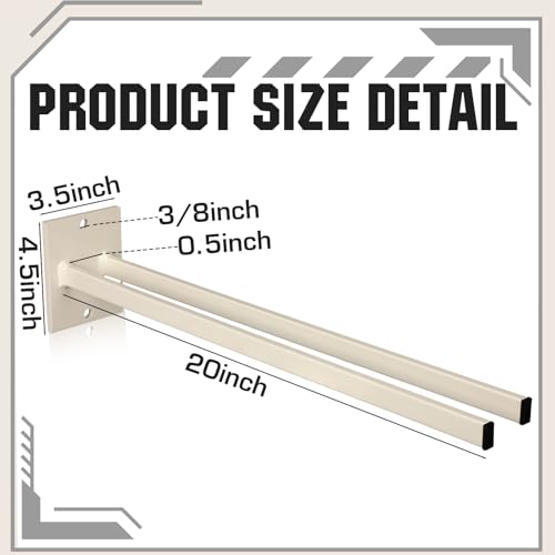 Zonon 2 Pcs Tool Rack for Shovels Spades Rakes Brooms Shovel Holder for Truck and Shovel Rack Heavy Duty Powder Coated Steel Wall Mount Storage Organizer Garage and Shed
