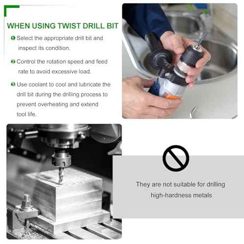 METALLIXITY Drill Bit (7/16") 2Pcs, 4241 High-Speed Steel Straight Shank Gold Finish 135¡Æ for Wood Plastic Iron Copper Aluminum Low Soft Metal