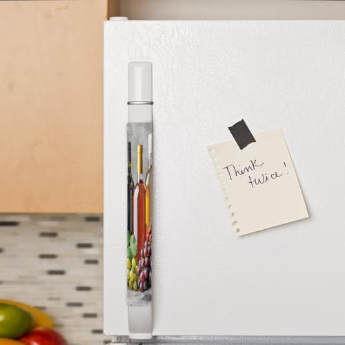 Cemfyzoch E Glass Fruit Grapes Wine Refrigerator Door Handle Covers Set of 2