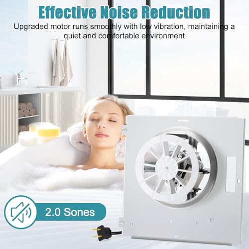 Criditpid Replacement Motor & Fan Grille for Broan Nutone 763RLN 50 CFM Bathroom Exhaust Fan