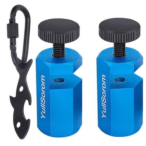 YullSorom Tall Stair Gauges for Framing Square with Holder & Carabiner Blue Kit