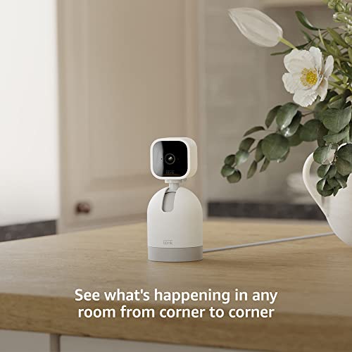 Blink Mini Pan-Tilt Security Camera Black - Indoor Smart Home Camera with Two-Way Audio