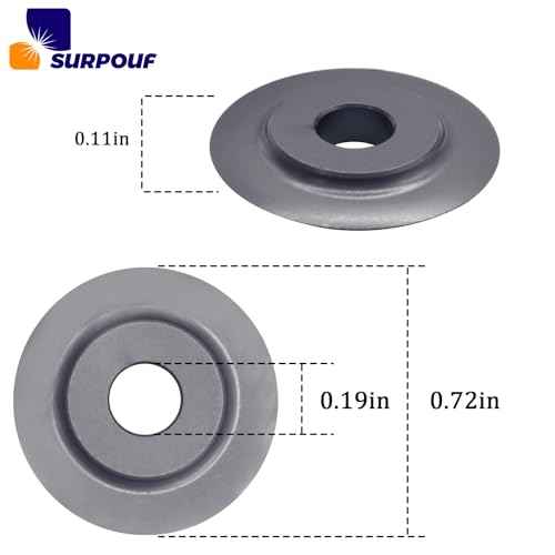 41317 Model E-3469 Tubing Cutter Replacement Wheel Parts (4-Pack) Fits For RIDGID Cutter 101 103 104 117 118 150 151 152 153 205