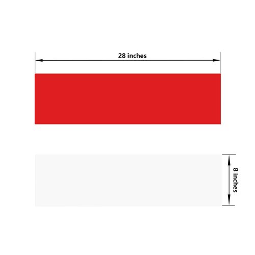 GALOFAY Silicone Door Kick Plate 28 inches, Self Adhesive Flexible Rubber Tape Stick On Scratches Protector Plates, Suitable for 24"-28" Doors, 8"x 28" White