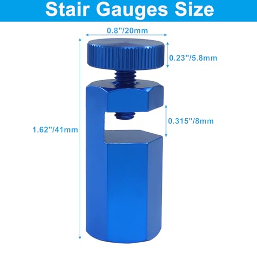 OSVJE Blue Stair Gauges (1 Pack) – Framing Jig Holder for Accurate Stair Stringers