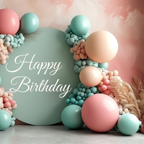 Happy Birthday Sign for Backdrop Decal Sign, White Happy Birthday Party Sticker, Large Wall Decoration Arch Background Sticker Happy Birthday Stickers