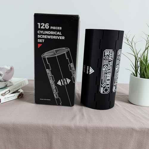 Mini Screwdriver Set 126 Magnetic CR-V Bits with Mechanical Reel Design, Ergonomic Anti-Slip Handle, Precision Tools for Laptops, Phones, Game Consoles, Watches, and Electronics