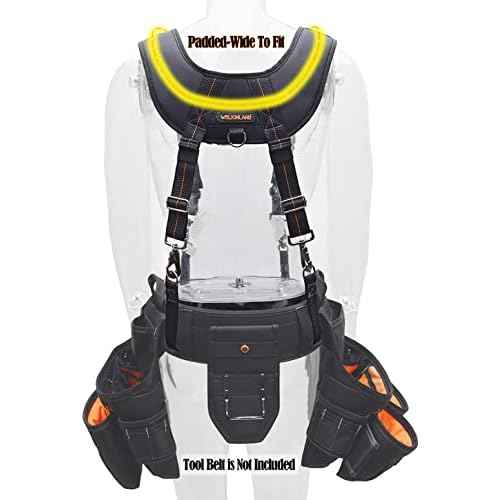 WELKINLAND Tool belt suspenders for men, Nail bag suspenders, Tool bag construction suspenders carpenter