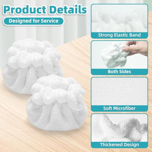 LOVECO Microfiber Bonnet 10 Pack + 1 Pack for Dupray McCulloch Awasky Steam Cleaners