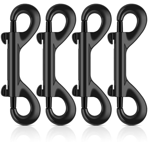 ERKOON 4 Pack Heavy Duty Zinc Alloy Double Ended Snap Hooks 3.5 Inch 110lb Load