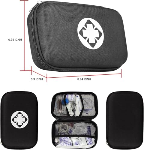 279PCS Small Travel First Aid Kit - Emergency & Survival Supplies for Outdoors
