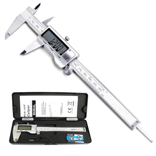Digital Caliper Measuring Tool, Stainless Steel Vernier Micrometer