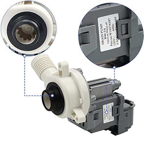 Washer Drain Pump W10276397 for Whirlpool Kenmore Maytag AP6018417 LP397 120V 85W