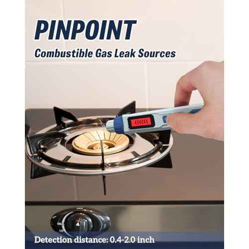 Natural Gas Leak Detector with Audible & Visual Alarm, Portable Propane Sniffer to Locate Combustible Sources Like Methane Propane Home Travel