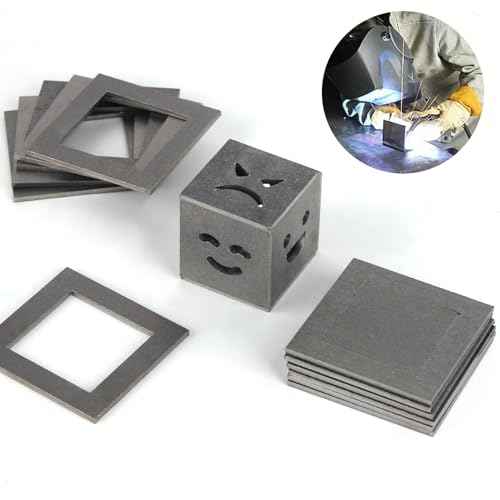 24 Pcs Welding Coupons 3" x 3" 11 Gauge (1/8") Mild Steel Welding Practice Cubes - Weld Training Kit for TIG, MIG & Arc/Stick Welding
