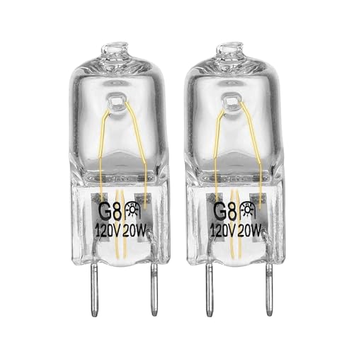 UP2WIN 2 Pack Halogen Stove & Microwave Light Bulbs Replaces WB25X10019 120V 20W 3000K