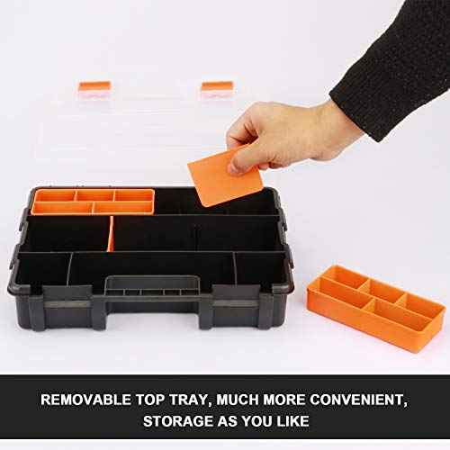 Makitoyo MP009 Hardware & Parts Organizers Versatile and Durable Storage Toolbox, 4PCS Set