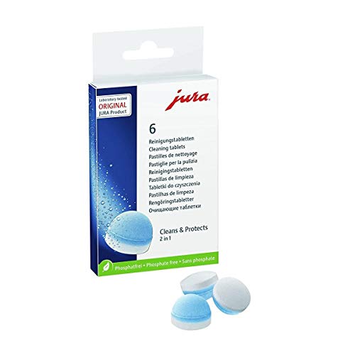 Jura Cleaning Tablets 6-Pack for Automatic Coffee Centers