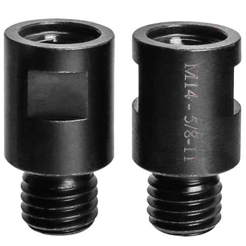 2Pcs M14 to 5/8"-11 Angle Grinder Arbor Adapter, M14 Female to 5/8"-11 Male Thread Adapter Converter for Connection Accessories