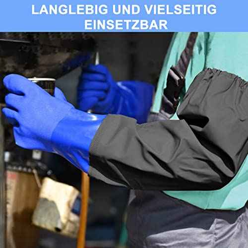 Chemical Resistant Nitrile Gloves Long Rubber Gloves Heavy Duty Long Gloves for Cleaning Suitable for Women and Men