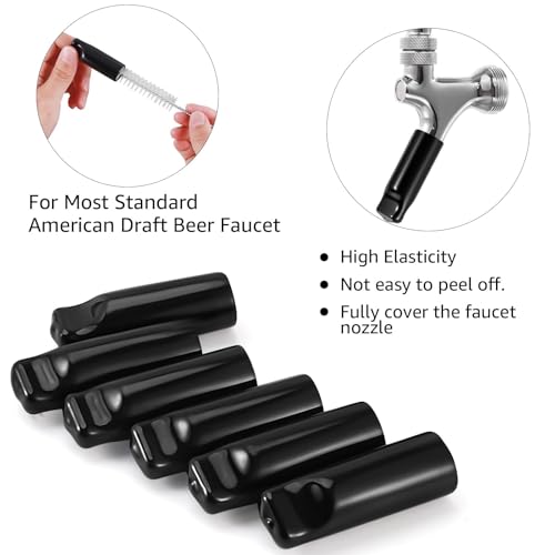 MRbrew Beer Tap Cleaning Kit 15Pcs – Faucet Brush, Cap Covers & Long Cleaners