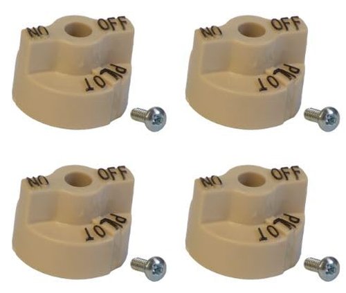 4 Pack Gas Valve Knob - ON/OFF/Pilot - Fitting Henny Penny Fryers Replaces 16267