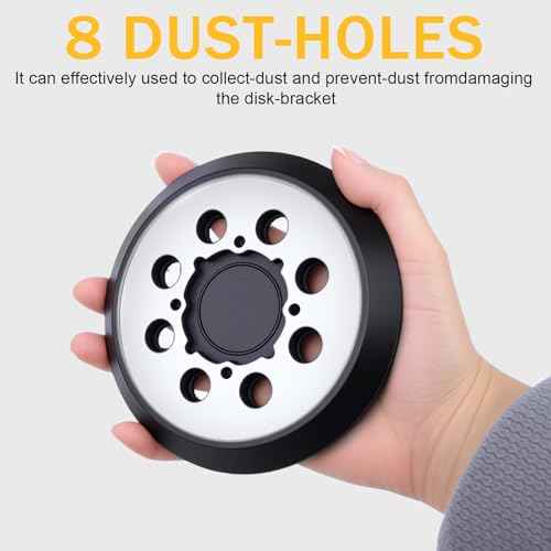1 Pack Sander Replacement Pad for Dewalt, 5-Inch 8 Holes Hook and Loop Aluminum Alloy Orbital Sander Replacement Pad for DWE6421/6421K, DWE6423/6423K, DCW210B, DWE64233, N329079