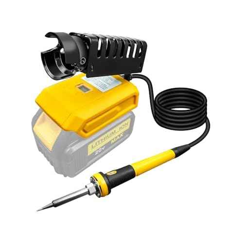 Soldering Iron Station Compatible with Dewalt 20V/18V DCB203 DCB204 DCB205 DCB206 Battery, Portable Cordless Soldering Iron Station Tool for DIY Appliance Repair Wire Welding (Battery NOT Included)