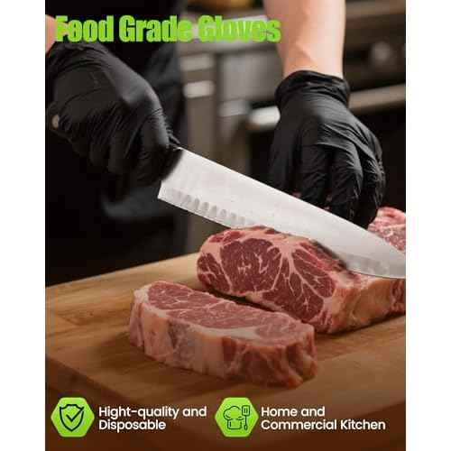 TREEGO 6 Mil Nitrile Gloves ? Medical Grade Heavy Duty Disposable Gloves, Latex & Powder Free, Chemical Resistant