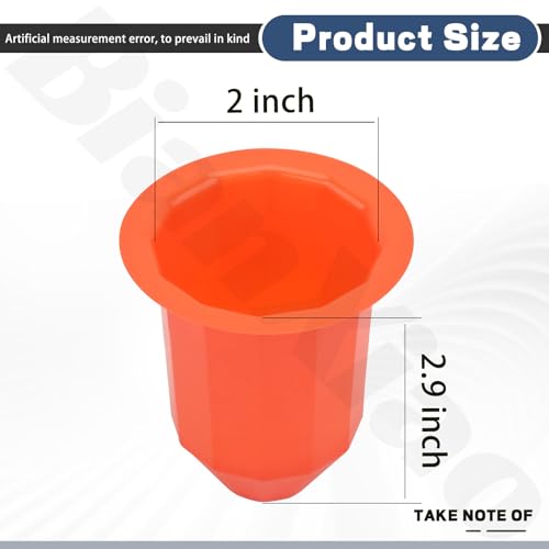 Fire Sprinkler Covers with Magnet Orange - 30 Pcs for Concealed Heads & Paint Guard