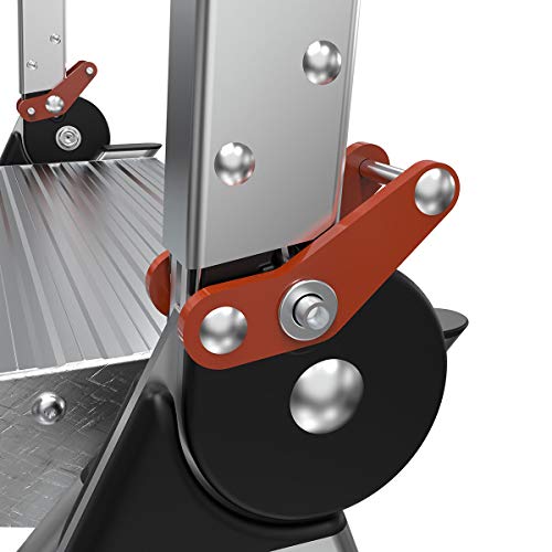 Little Giant Ladders, Jumbo Step, 4-Step, 3 foot, Step Stool, Aluminum, Type 1AA, 375 lbs weight rating, (11904), Gray