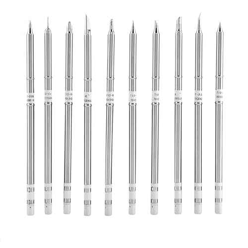 T12 Series Soldering Iron Tips Welding Tool Replacement Tips for FX-951 Rework Station(10PCS)