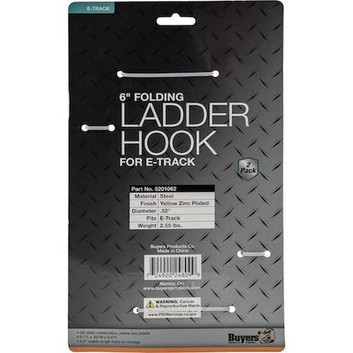 Buyers Products #5201062 E-Track Ladder Hook with Swivel, 2-Pack