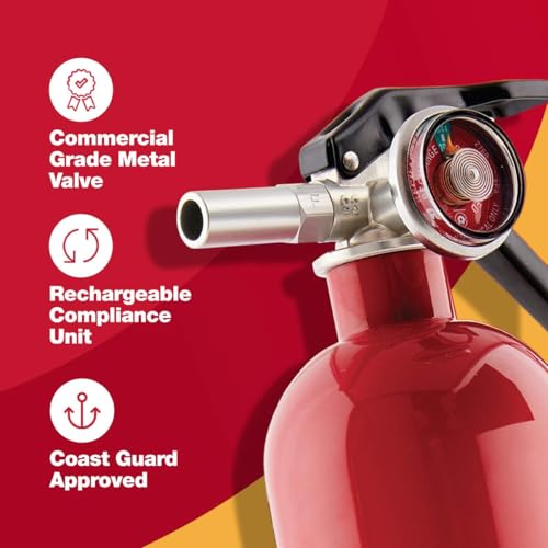 First Alert 1-A:10-B:C Home Fire Extinguisher Pack - UL Rated, Refillable