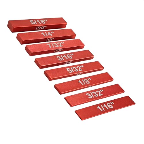 HFS Setup Blocks Height Gauge Set 15pcs Aluminum for Table Saw – Inch