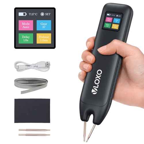 VLOXO Battery Spot Welder, Battery Welder 99 Gear Adjustable Handheld Spot Welder with LCD Screen Automatic and Manual Modes Portable Spot Welding Machine for Welding Nickel Strips and Iron