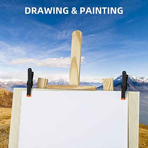 16 Pack Small Spring Clamps, 3.5 Inch Heavy Duty Clamps for Backdrop Stand, Plastic Clips for Crafts and Backdrop Clips for Crafts, Woodworking, Photography, Outdoor