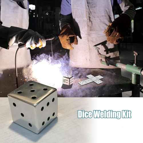 4 PCS Welding Kit Dice Stainless Steels Welding Practice Kit For TIG MIG Gas Arc Arc Stick Welding Training Welding Practice Tools for Beginners