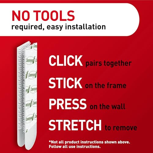 Command XL Heavyweight Picture Hanging Strips 20 lb Capacity, Damage-Free Wall Mounts for Large Frames