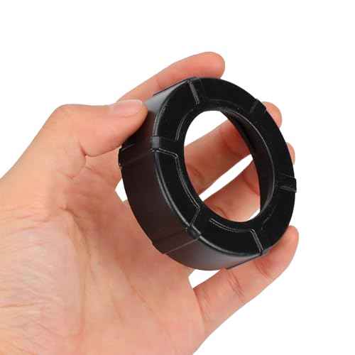 Sausage Caulking Gun Front Cap, Durable Sausage Caulk Gun Aluminum Front Cover with Cone Nozzles(Black-3 Pack)