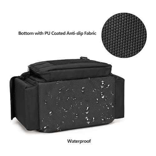 Small Tool Bag with Anti-friction and Thick Padded Bottom, Tool Storage Organizer for Men, Tactical Bag, Range Bag, Multi-functional Work Tote for Repairman, Electrician, Carpenters, Handyman