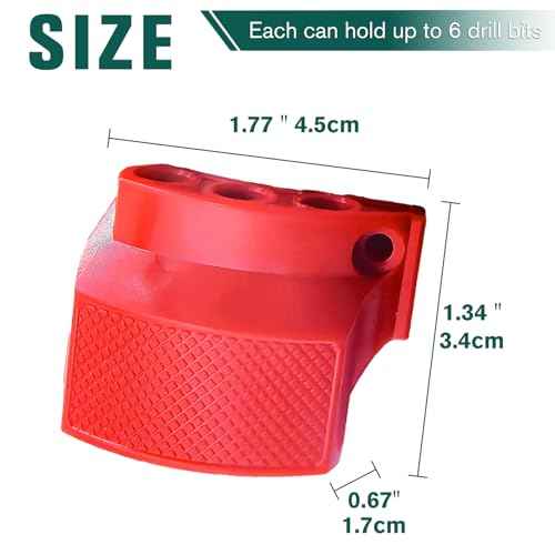 Magnetic Bit Holder for Milwaukee M12 GEN3 Impact Driver & Drill, Heavy Duty Tool Holder, Red - Secure and Convenient Accessory for Quick Bit Changes