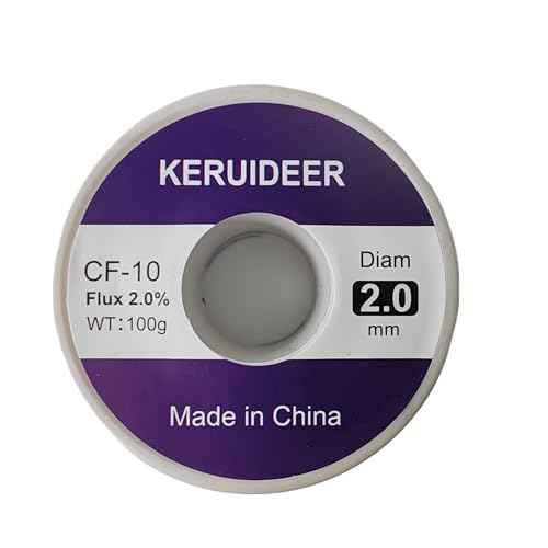 Tin Lead Rosin Core Solder Wire for Electrical Soldering, Content 2.0% Solder Flux Sn63-Pb37 (0.5mm-2.0mm) (Solder-2.0mm)