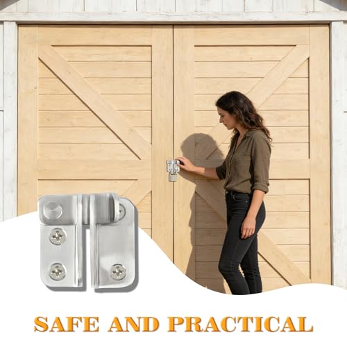 Alise Small Brushed Stainless Steel Flip Latch Gate Lock for Shed & Barn Doors